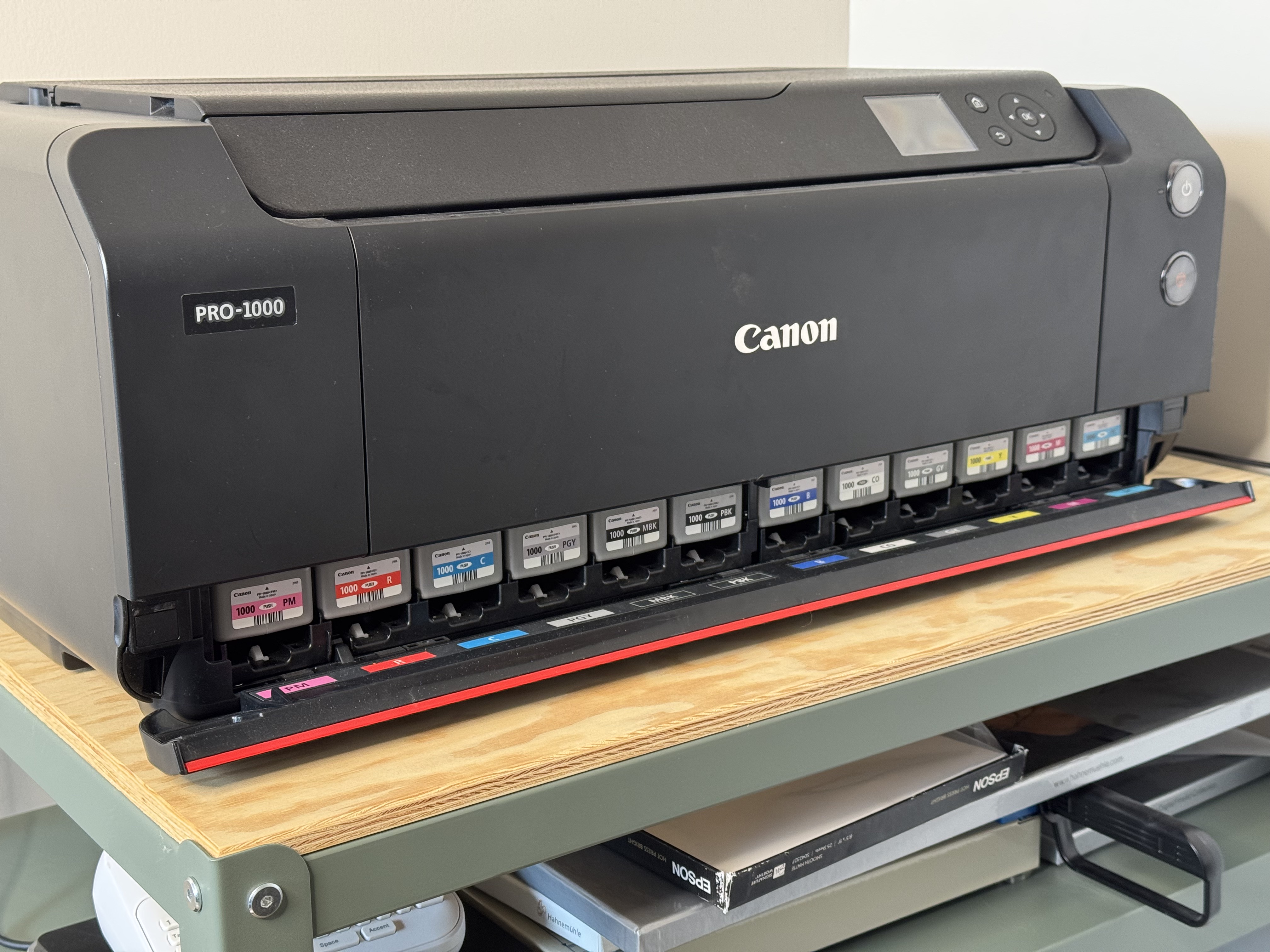 The 12 ink cartridges in our imagePROGRAF PRO-1000