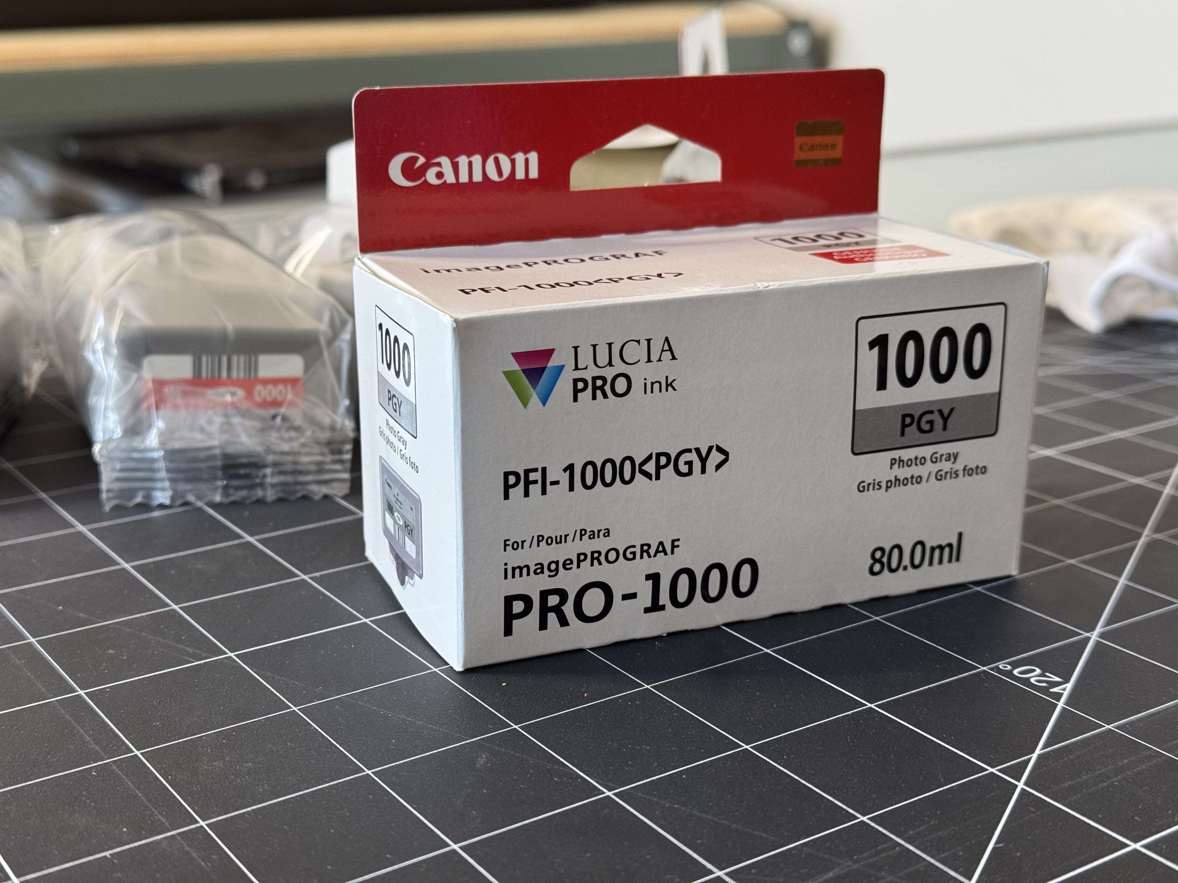 Genuine Canon Lucia PRO Photo Gray ink cartridge